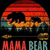 Women's Design By Humans Mama Bear Retro Stripes By ZeusSE Racerback Tank Top - 2 of 2
