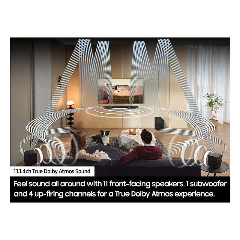 Samsung HW-Q990C 11.1.4 Ch Wireless Surround Sound System with Q-Symphony, Dolby Atmos, and DTS:X (2023), 5 of 16