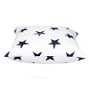 HomeRoots 16" White and Blue Star Cotton Throw Pillow - 4 of 4