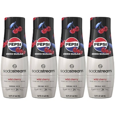 SodaStream 4pk Pepsi Wild Cherry Zero Drink Mix