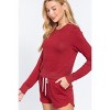 Slickblue Crew Neck Slub Terry Top, Long Sleeves, Casual Relaxed Fit, Light Heather Grey, S - 3 of 4
