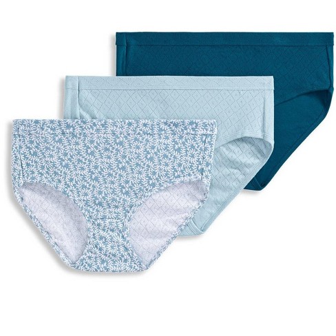 Jockey Women's Elance Breathe Hipster - 3 Pack 5 Blue Monday/vera  Vine/crystal Blue : Target