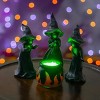 4 PCS Halloween Miniature Witches Cauldron Figurine Table Decoration, Resin Scary Witches Lighted up Cauldron, Halloween Festival Supplies Indoor - 4 of 4