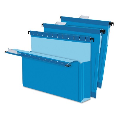 Pendaflex SureHook Reinforced Hanging Box Files 2" Exp with Sides Letter Blue 25/Box 59202