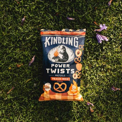 Kindling Power Twists Peach BBQ Pretzels - 6.5oz