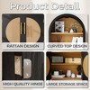 FURNIinspire Utility Storage Cabinets, Arched Storage Display Cabinet With 2 Doors, Large Capacity 5-Layer Storage Rack, Black, 10.2"*24.8"* 60" - 2 of 4