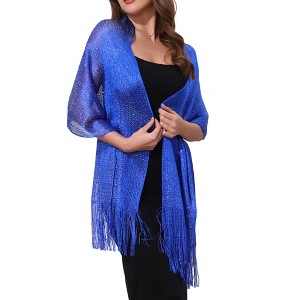 INSPIRE CHIC Women's 100% Polyester Fashion Pashmina Shawls 190 x 45 cm 1 Pc - 1 of 4
