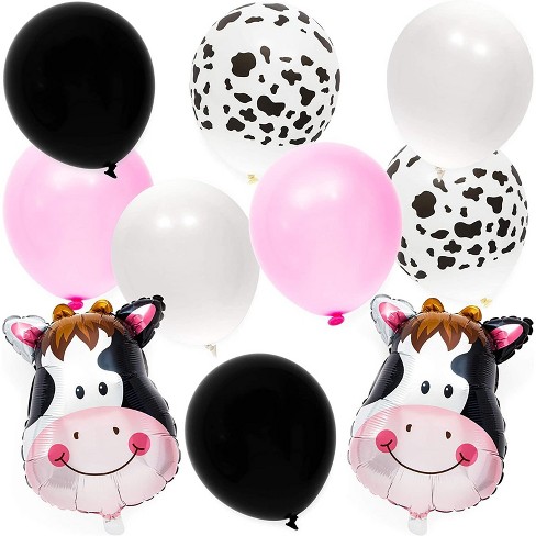 hydrogen Gulerod udstrømning Blue Panda 62 Packs Farm Animal Cow Print Balloons 18" For Kids Birthday  Party Decorations : Target