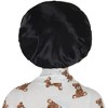 Anna-Kaci Silk Bonnet for Sleeping Satin Lined Hair Bonnet with Long Tie Band for Women Curly Hair - 3 of 4