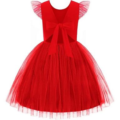 toddler dress formal Baby Girl Solid Color Sling Princess Fashion Dress Children’s Formal Dress 100 (2-3Y) / Beige