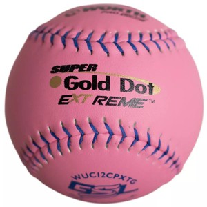 Worth Pink Pro Comp Super Gold Dot XT 12" Slowpitch GSL Softballs DZ - 1 of 2