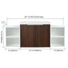 ChicFurnit 48 Inch Bathroom Vanity Modern Vanity with Sleek Design and Ample Storage for Bathroom Space, Brown, 47.6”*18.1”*19.3" - 4 of 4