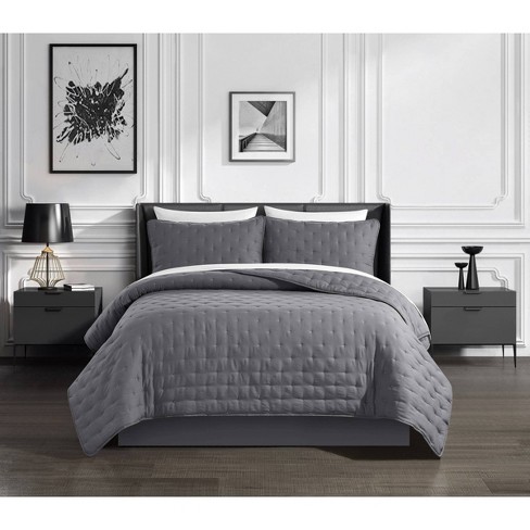 Beautyrest 10pc King Conway Comforter And Sheet Set Gray : Target