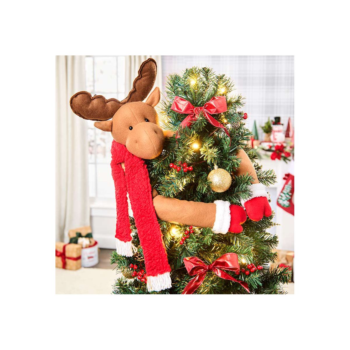 The Lakeside Collection Christmas Character Tree-Top Hugger - - thumbnail 2