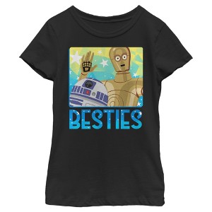 Girl's Star Wars C-3PO and R2-D2 Besties T-Shirt - 1 of 3