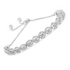 Haus of Brilliance Sterling Silver 1/10 Cttw Diamond Bolo Bracelet - 4 of 4