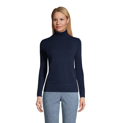 Lands' End Women's Tall Cashmere Turtleneck Sweater : Target