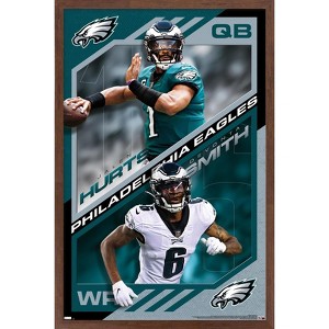 Trends International NFL Philadelphia Eagles - Dynamic Duo 21 Framed Wall Poster Prints - 1 of 4