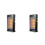 Geek Heat HQ28-15M 2 In 1 Infrared & Convection Electric Portable Space Heater (2 Pack)