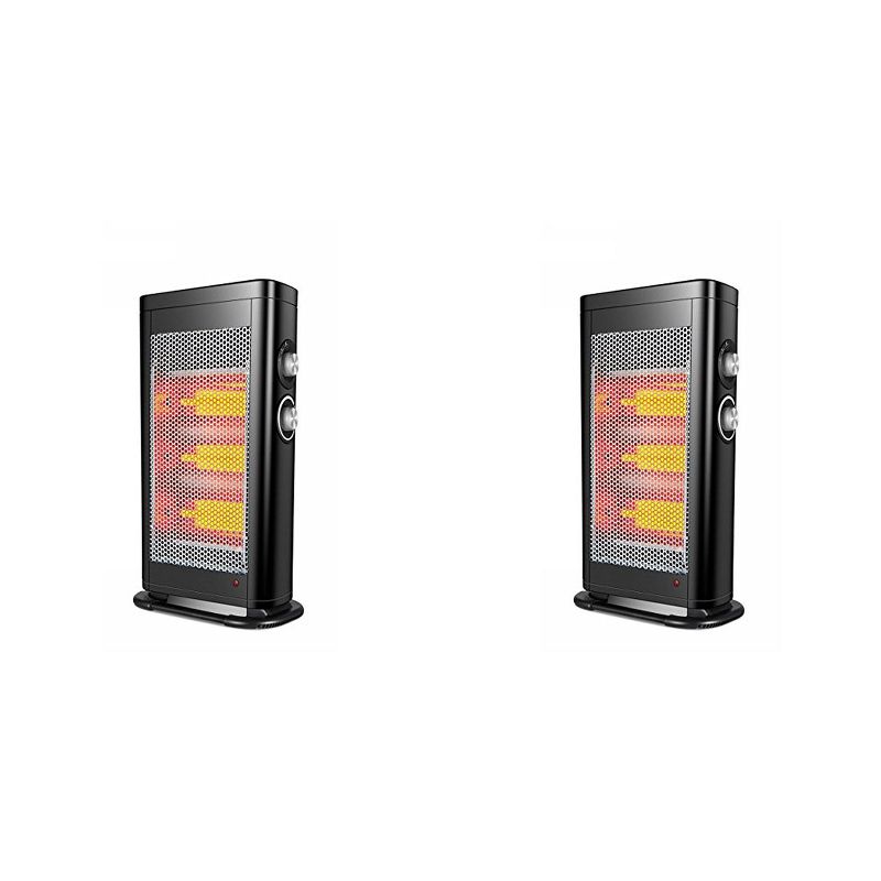 Geek Heat HQ28-15M 2 In 1 Infrared & Convection Electric Portable Space Heater (2 Pack), 1 of 7