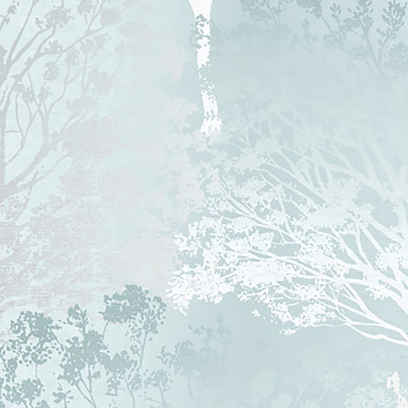 Grove Duck Egg Blue Trees Paste the Wall Wallpaper, 4 of 5