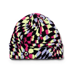 Spyder Girls Check Floral Beanie Hat - 1 of 4