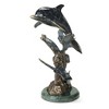 SPI Home Metal Dolphin and Undersea Friends Figurine – 12" Ocean-Themed Marine Sculpture, Coastal Decor Accent - 4 of 4