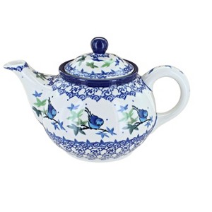 Blue Rose Polish Pottery 264 Ceramika Artystyczna Small Teapot - 1 of 1