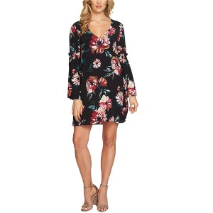 1.STATE Womens Bell Sleeve Floral A-line Dress - 1 of 1