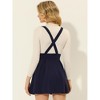 Allegra K Women's High Waist A-Line Lace Up Suspender Skirt - 3 of 4