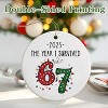 Lomsoe Santa Says 67 Gifts Christmas Ornament 2025 for Women Men Friends Six Seven Ornaments Gifts for Christmas Tree Christmas Decor Christmas Gift - 3 of 4