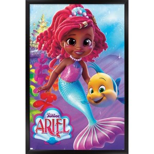 Trends International Disney Junior: Ariel - Ariel and Flounder Framed Wall Poster Prints - 1 of 4