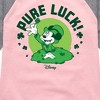 Girls' - Disney - Pure Luck Shirt Tail Raglan Graphic T-shirt - 2 of 4