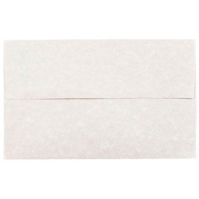 JAM Paper A10 Parchment Invitation Envelopes 6 x 9.5 Pewter Grey Recycled 57156I