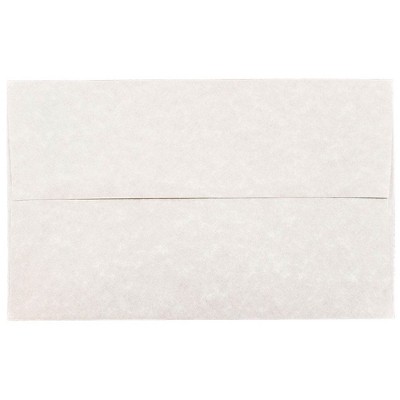 JAM Paper A10 Parchment Invitation Envelopes 6 x 9.5 Pewter Grey Recycled 57156I