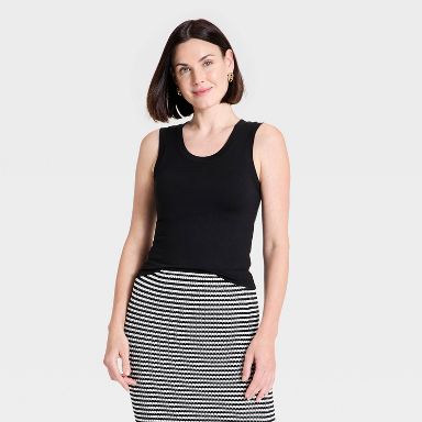 Women's Tank Top - A New Day™ Black XS