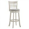 Inspire Q Wolcott Barstool Antique White Finish/Gray Linen - 3 of 4