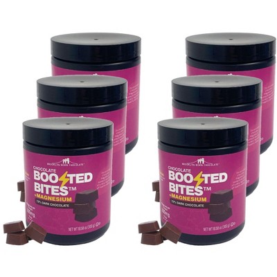 Brooklyn Born Chocolate Dark Chocolate Boosted Bites - 6 containers, 10.58 oz each