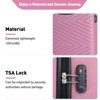 4pcs Luggage Set, ABS Lightweight Suitcase with Rotating Wheels, TSA lock, (16/20/24/28) -ModernLuxe - 3 of 4