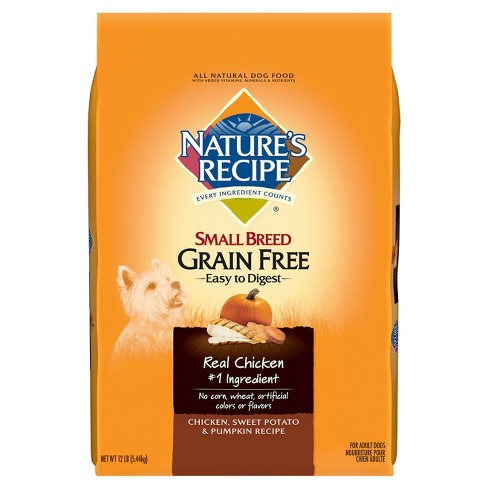 natures recipe grain free dry dog food chicken