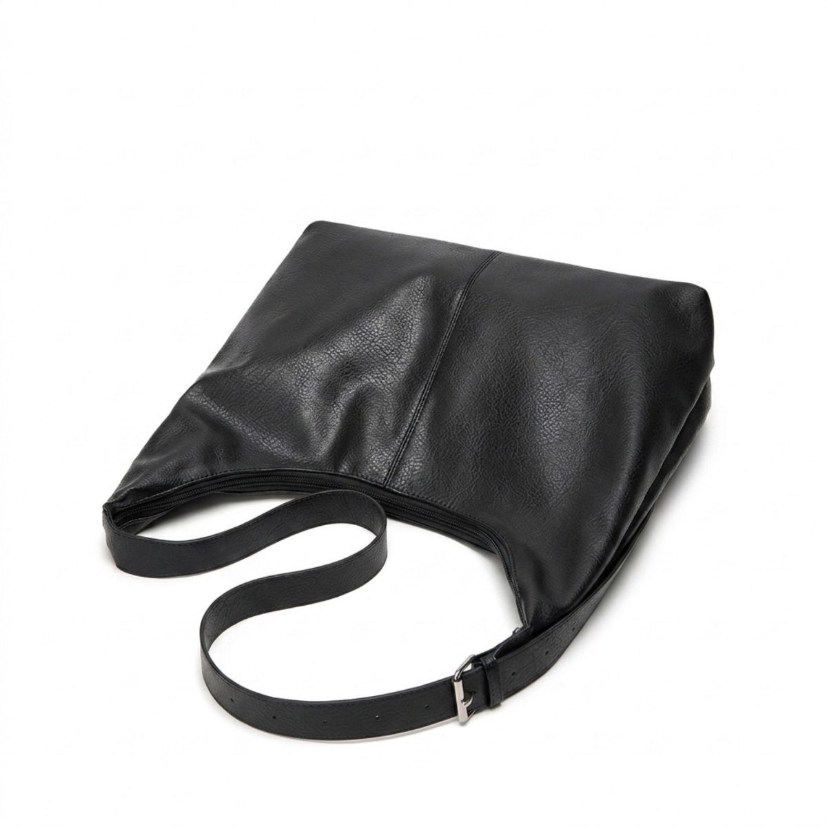 Alilang Faux Leather Hobo Shoulder Bag with Adjustable Strap and Roomy Pockets - thumbnail 3