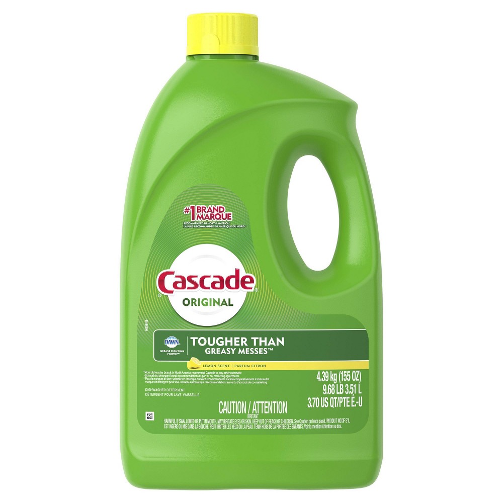 UPC 037000316831 product image for Cascade Dishwasher Detergent Gel - Lemon Scent - 155oz | upcitemdb.com