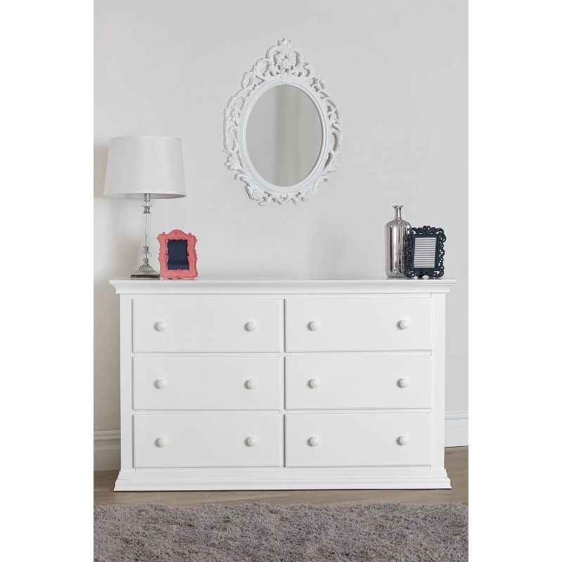 Suite Bebe Hayes Universal 6 Drawer Double Dresser - White, 1 of 8