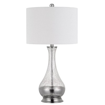 27" Pair of Potenza Glass Table Lamp Clear - Cal Lighting