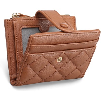 FATMOON Slim Bifold Wallet for Women - RFID Blocking with Zipper Coin Pocket & ID Window,Compact & Lightweight Design for Everyday Use,Travel