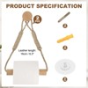 Unique Bargains 90% Cotton Jute Rope Wood Wall-mounted Toilet Paper Holder - 2 of 4