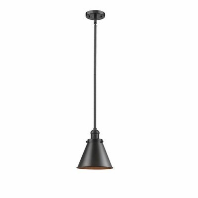 Appalachian - 1 Light Stem Hung Mini Pendant In Traditional Style-10 Inches Tall and 8 Inches Wide
