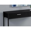 NicBex Narrow Console Table with 2 Large Storage Drawers,Minimalist Entryway Table with Black Metal Handles,Modern Couch Table for Living Room,Black - 4 of 4