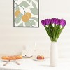 REGALWOVEN Silk Indoor Decoration Artificial Tulip Flowers 13.8" 12 Pcs - 2 of 4