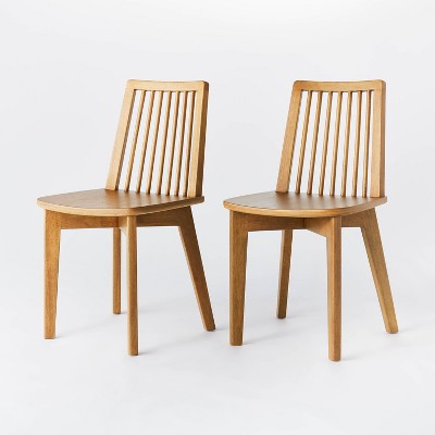 2pk Linden Modified Windsor Wood Dining Chair - Threshold™ designed with Studio McGee